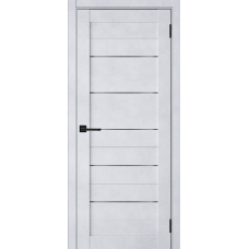 Дверь межкомнатная Леском Техно Бетон снежный, глухое полотно, молдинг